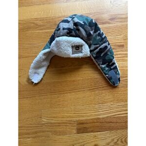 John Deere Toddler Camo Trapper Hat Sherpa Lined Aviator Earflap Cap One Size